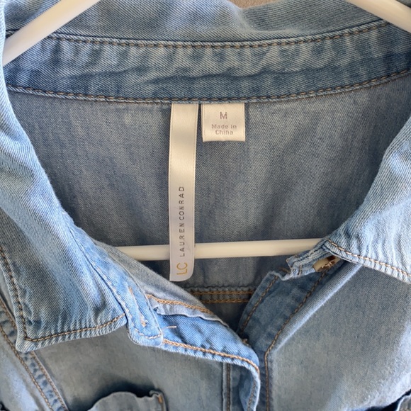 Lauren Conrad denim top - Picture 2 of 6